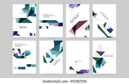 Diseño de plantillas de diseño de folleto de vectores, tamaño A4