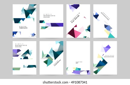 Vector Brochure Flyer design templates set, A4 size