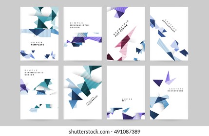 Vector Brochure Flyer design templates set, A4 size