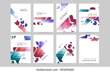 Vector Brochure Flyer design templates set, A4 size