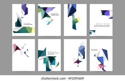 Vector Brochure Flyer design templates set, A4 size
