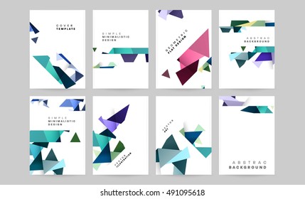 Vector Brochure Flyer design templates set, A4 size