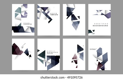 Vector Brochure Flyer design templates set, A4 size