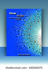 Vector brochure, flyer, leaflet, layout, cover, magazine or annual report. The size of A4. Business, science, medicine and technology of design books. Golden mandala. Easy to use and edit
