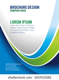 Vector brochure, flyer, magazine cover & poster template