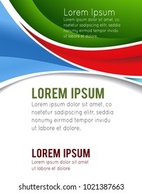 Vector brochure, flyer, magazine cover & poster template