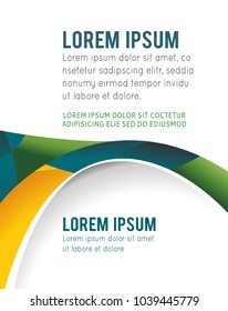 Vector brochure, flyer, magazine cover & poster template