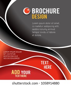 Vector brochure, flyer, magazine cover & poster template