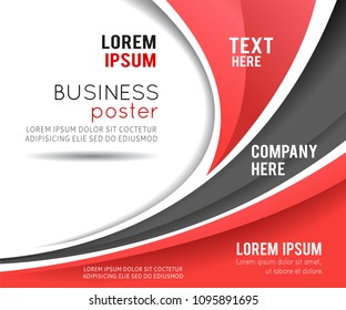 Vector brochure, flyer, magazine cover & poster template