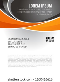 Vector brochure, flyer, magazine cover & poster template