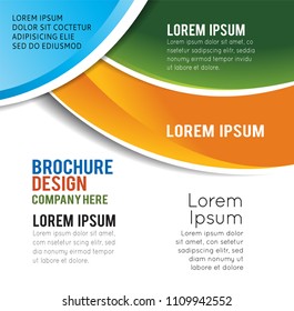 Vector brochure, flyer, magazine cover & poster template