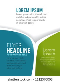 Vector brochure, flyer, magazine cover & poster template