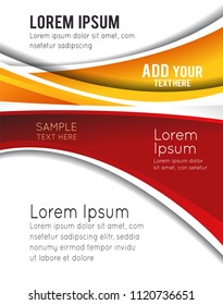 Vector brochure, flyer, magazine cover & poster template