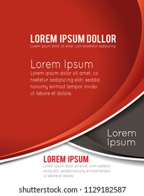 Vector brochure, flyer, magazine cover & poster template