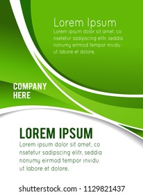 Vector brochure, flyer, magazine cover & poster template