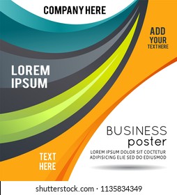 Vector brochure, flyer, magazine cover & poster template