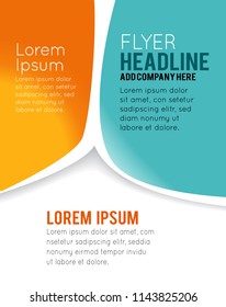 Vector brochure, flyer, magazine cover & poster template