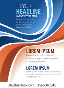 Vector brochure, flyer, magazine cover & poster template
