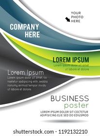 Vector brochure, flyer, magazine cover & poster template