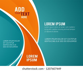 Vector brochure, flyer, magazine cover & poster template