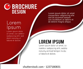 Vector brochure, flyer, magazine cover & poster template