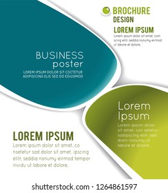 Vector brochure, flyer, magazine cover & poster template