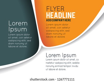 Vector brochure, flyer, magazine cover & poster template
