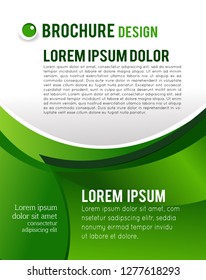 Vector brochure, flyer, magazine cover & poster template