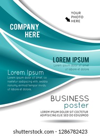 Vector brochure, flyer, magazine cover & poster template