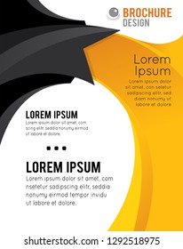 Vector brochure, flyer, magazine cover & poster template