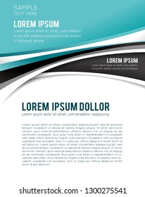 Vector brochure, flyer, magazine cover & poster template