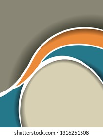 Vector brochure, flyer, magazine cover & poster template