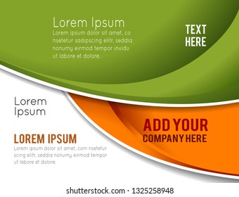 Vector brochure, flyer, magazine cover & poster template