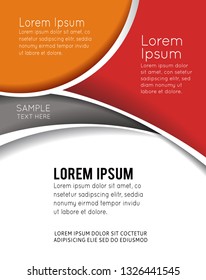 Vector brochure, flyer, magazine cover & poster template