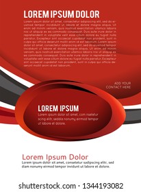 Vector brochure, flyer, magazine cover & poster template