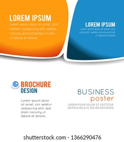 Vector brochure, flyer, magazine cover & poster template