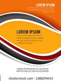 Vector brochure, flyer, magazine cover & poster template