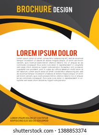 Vector brochure, flyer, magazine cover & poster template