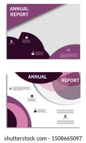 Vector brochure, flyer, magazine cover & poster template.