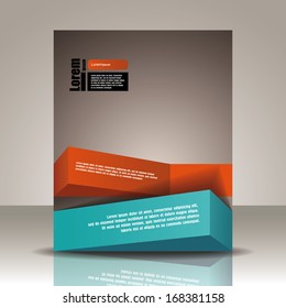 Vector  brochure, flyer, magazine cover & poster template