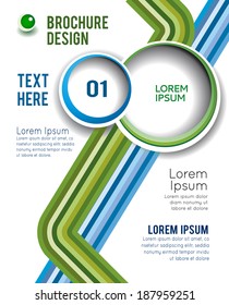 Vector brochure, flyer, magazine cover & poster template