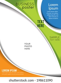 Vector brochure, flyer, magazine cover & poster template