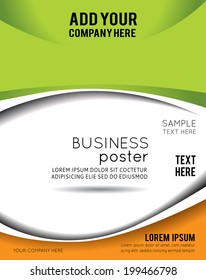 Vector brochure, flyer, magazine cover & poster template