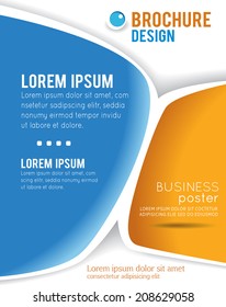 Vector brochure, flyer, magazine cover & poster template