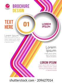 Vector brochure, flyer, magazine cover & poster template