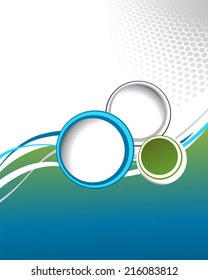 Vector brochure, flyer, magazine cover & poster template