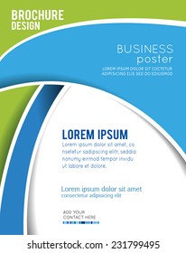 Vector brochure, flyer, magazine cover & poster template