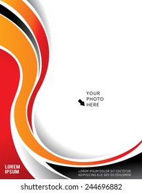 Vector brochure, flyer, magazine cover & poster template