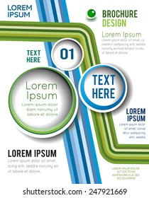 Vector brochure, flyer, magazine cover & poster template