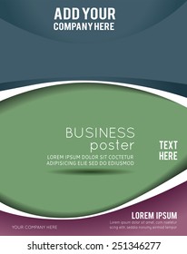 Vector brochure, flyer, magazine cover & poster template